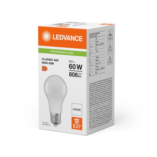 LED CLASSIC A P 8W 840 Frosted E27