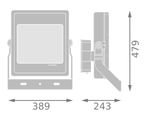 FLOODLIGHT HIGH MAST 300W LUMINAIRE HEAD 300W 740 SYM R90