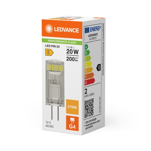 LED PIN 12V P 1.5W 827 Clear G4