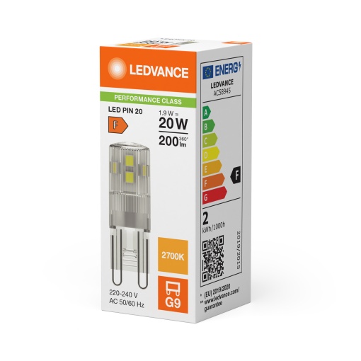 LED PIN G9 P 1.9W 827 Clear G9