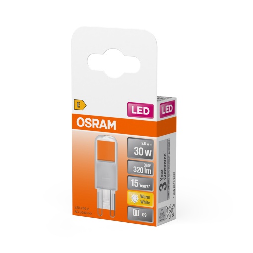 LED PIN G9 2.6W 827 Clear G9