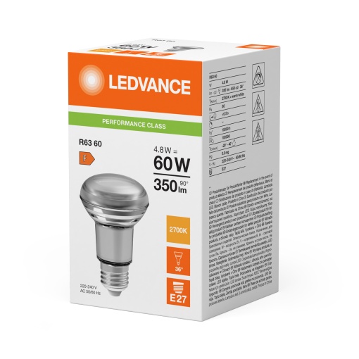 LED R63 P 4.8W 827 E27