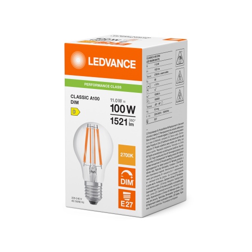 LED CLASSIC A DIM P 11W 827 Clear E27