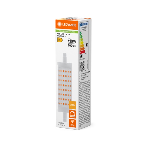 LED LINE R7s DIM P 15W 827 Clear R7s