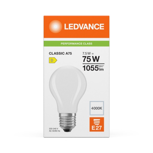 LED CLASSIC A P 7.5W 840 Frosted E27