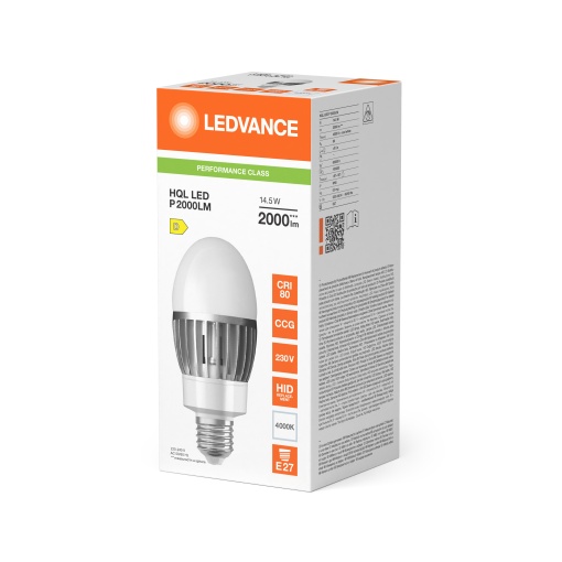 HQL LED ALU PERFORMANCE 2000LM 14.5W 840 E27