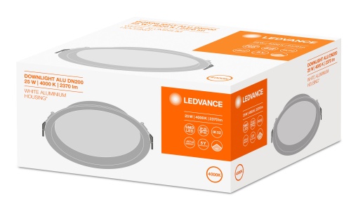 DOWNLIGHT ALU 200 25 W 4000 K IP44IP20 WT