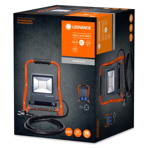 WORKLIGHTS R-STAND SOCKET GEN 2 50 W 4000 K