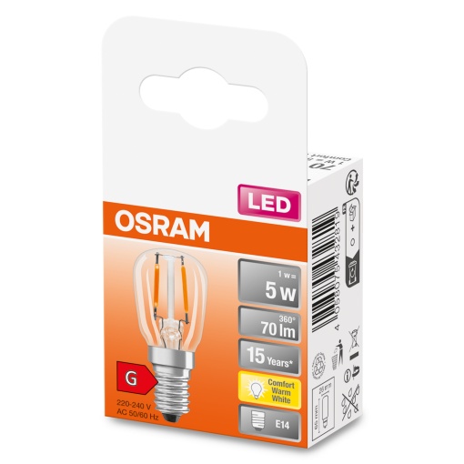 LED SPECIAL T26 1W 824 Clear E14