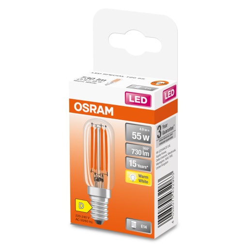 LED SPECIAL T26 4.9W 827 Clear E14