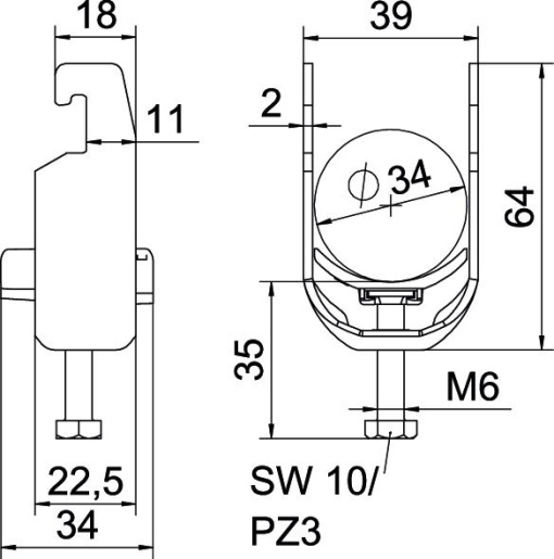 Abraçadeira BBS 2056 28-34mm Alumínio