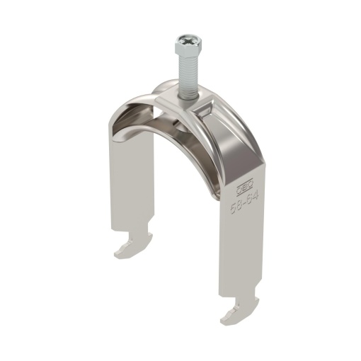 Abraçadeira BBS 2056 58-64mm Aço inoxidável A4 1.4571 brilhante, pós-tratamento