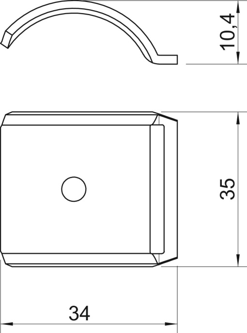 Contraplaca 22-28mm Aço Galvanização continuazincoalumínio, Double Dip