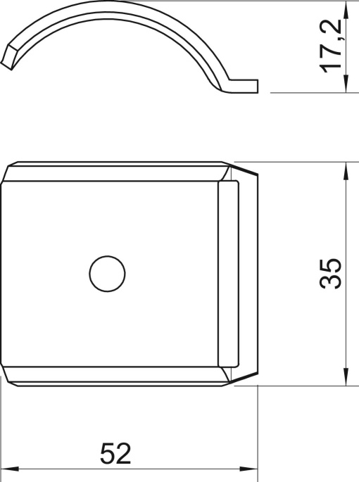 Contraplaca 40-46mm Aço Galvanização continuazincoalumínio, Double Dip