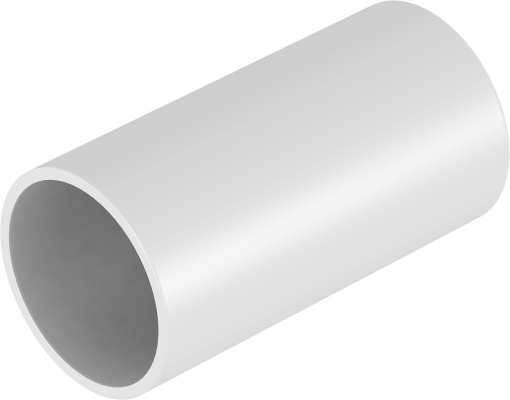 União de tubo plástico livre de halogéneo Ø25mm Policarbonatoacrilonitrila-butadieno-estireno cinzento claro RAL 7035