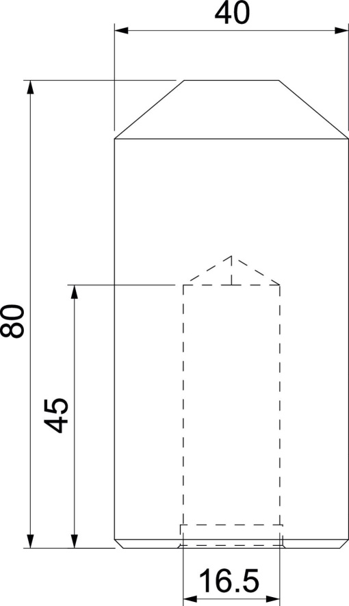 Batente manual para elétrodos de terra OMEX 25mm Aço