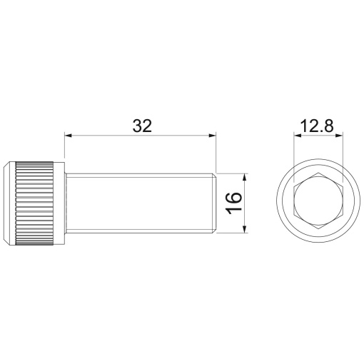 Batente manual para elétrodo terra 219 16 CU 48x16 Aço inoxidável, livre de ferrugem A2 1.4301