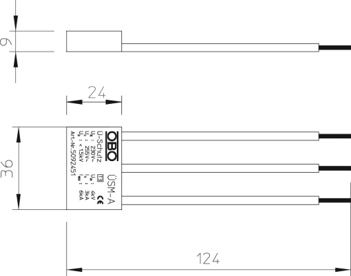 Descarregador de sobretensões universal 255V