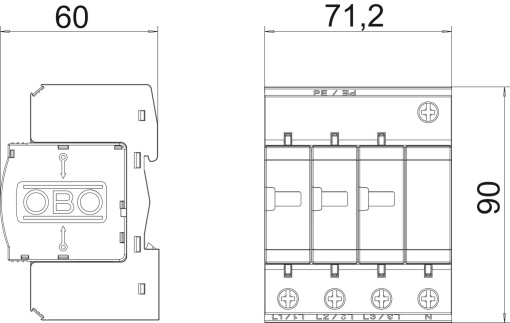 Descarregador combinado V25 31 com sinalização remota 280V