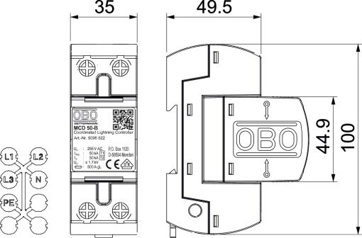 Descarregador combinado 255V