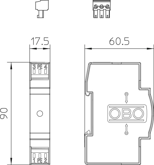 Dispositivo de proteção com sinalização remota 230V AC