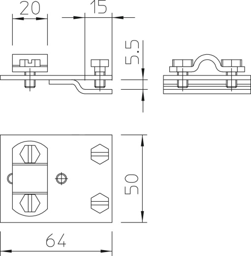 Ligador 810mm Aço inoxidável, livre de ferrugem A2 1.4301