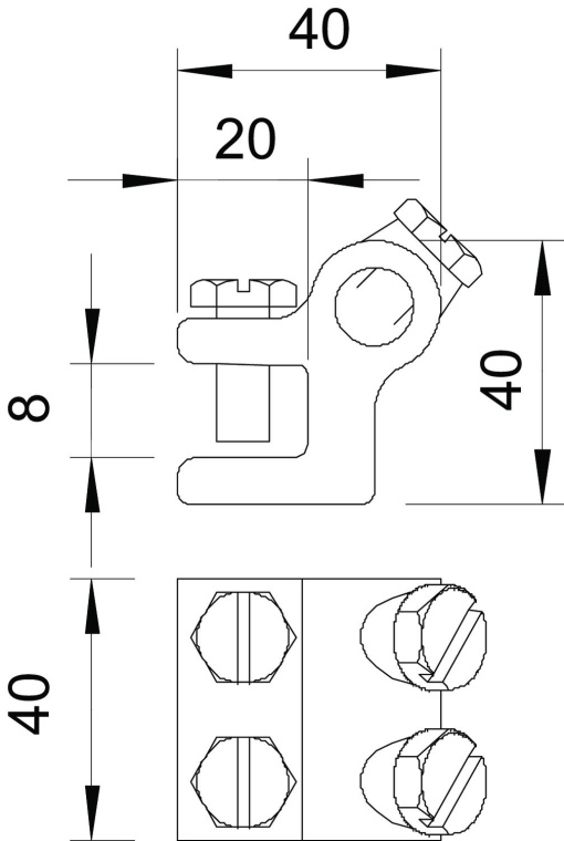 Ligador 8mm cast steel galvanizado por imersão a quente após maquinação