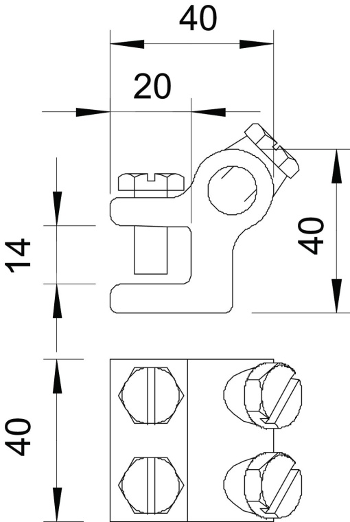 Ligador 14mm cast steel galvanizado por imersão a quente após maquinação