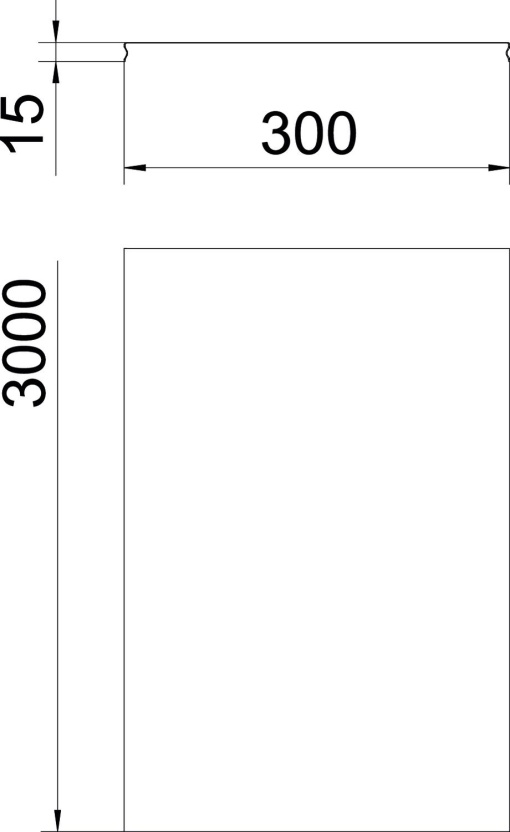 Tampa bloqueável para caminho de cabos em varão 300x3000 Aço galvanizado por imersão a quente após maquinação