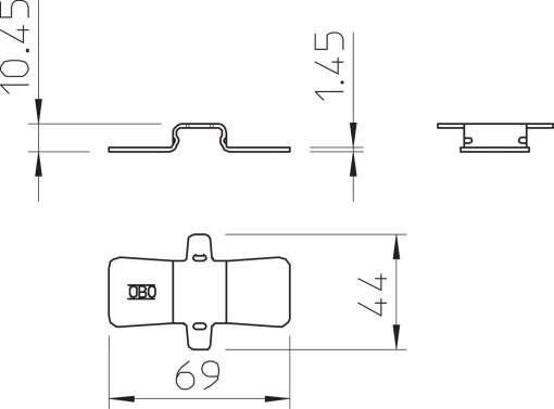 União rápida para caminho de cabos em varão d 4,8mm Aço Galvanização continuazincoalumínio, Double Dip