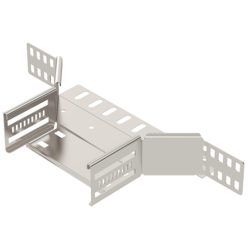 Derivação simples para caminho de cabos em chapa 60x150 Aço inoxidável, livre de ferrugem A2 1.4301 brilhante, pós-tratamento aço inoxidável