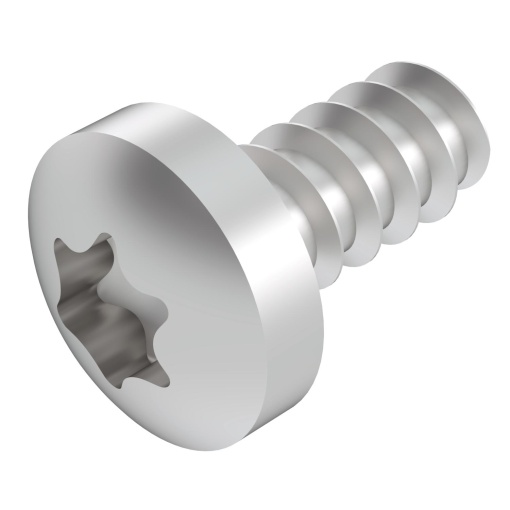 Pan head metal screw Form F with Torx 4,8x9,5 Aço eletrogalvanizado zinco
