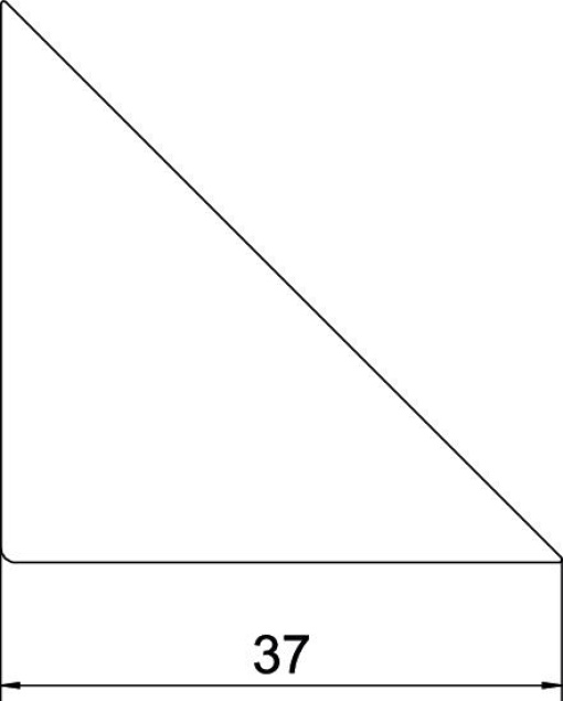 End piece RAUTRIGO 35x35 9010 Policloreto de vinilo branco puro RAL 9010