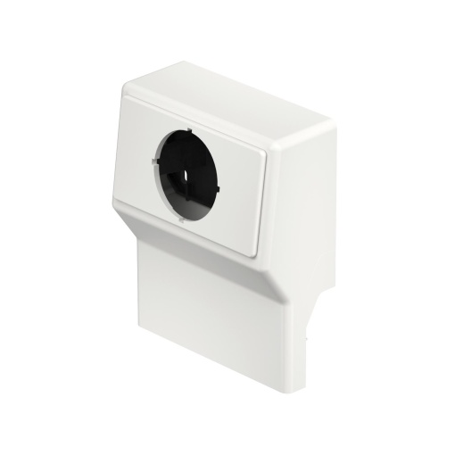 Suporte de aparelhos vazia SL5070 com espelho 9010 Policloreto de vinilo branco puro RAL 9010