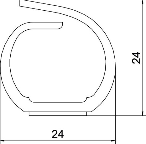 Calha de cablagem VF flex 20mm fita adesiva 9010 Polipropileno branco puro RAL 9010