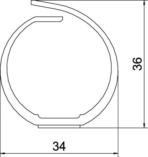 Slotted cable trunking system VF flex 30 mm adh. 9010 Polipropileno branco puro RAL 9010