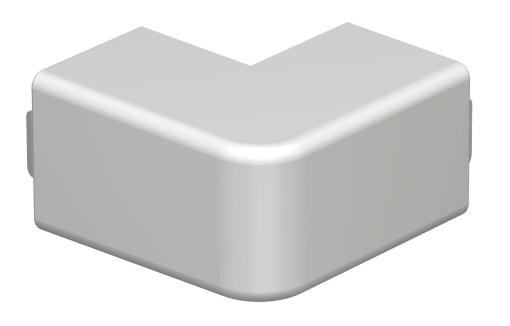 Ângulo externo 25x25mm Policloreto de vinilo branco puro RAL 9010