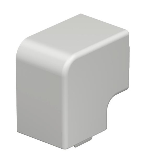 Ângulo plano 40x40mm Policloreto de vinilo branco puro RAL 9010