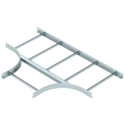 Derivação em T para caminhos de cabos escada 60x500 Aço galvanizado pelo método Sendzimir