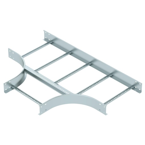 Derivação em T para caminhos de cabos escada 110x500 Aço galvanizado pelo método Sendzimir
