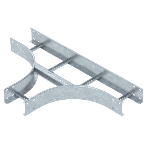Derivação em T para caminhos de cabos escada 110x200 Aço galvanizado por imersão a quente após maquinação