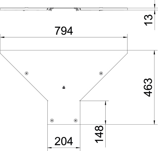 Tampa para derivação simples com ferrolhos rotativos B200 Aço galvanizado por imersão a quente após maquinação