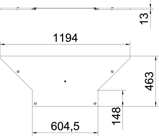 Tampa para derivação simples com ferrolhos rotativos B600 Aço inoxidável A4 1.4571 brilhante, pós-tratamento