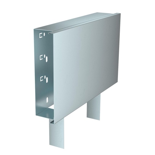 Derivação em T com tampa 60x200mm Aço galvanizado pelo método Sendzimir