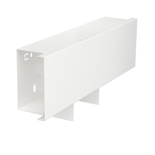 Derivação em T com tampa 60x100mm Aço com galvanização contínua  com revestimento de plástico branco puro RAL 9010