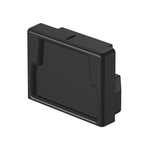 End piece 20x30mm Elastómero termoplástico preto RAL 9011