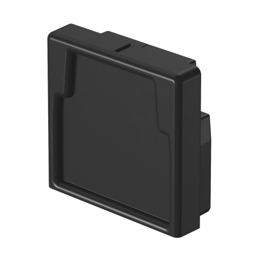 End piece 30x30mm Elastómero termoplástico preto RAL 9011