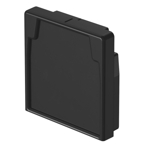 End piece 60x60mm Elastómero termoplástico preto RAL 9011
