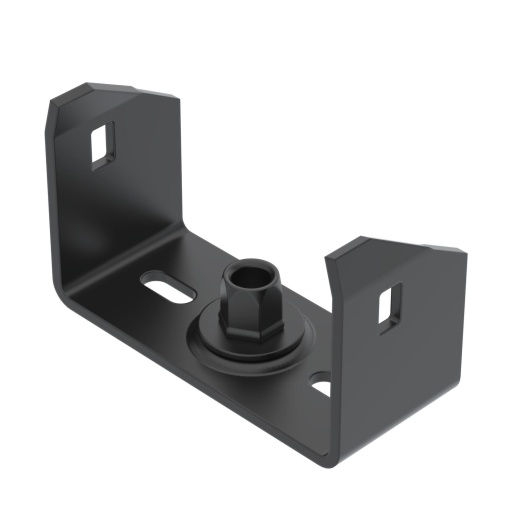 Suspensão central para caminho de cabos em chapa B100mm Aço PES135 - Poliéster preto RAL 9005