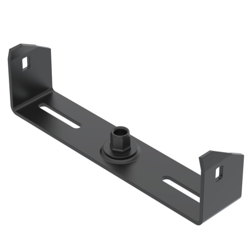 Suspensão central para caminho de cabos em chapa B200mm Aço PES135 - Poliéster preto RAL 9005